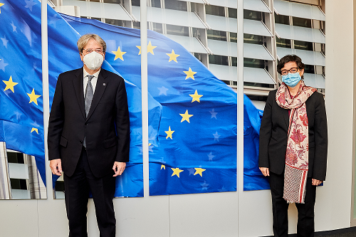 Visita Ministra española Arancha González Laya a la sede de la Comisión Europea